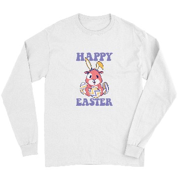 Discover Happy Easter Egg Hunt Cute Guinea Pig Lover Long Sleeves