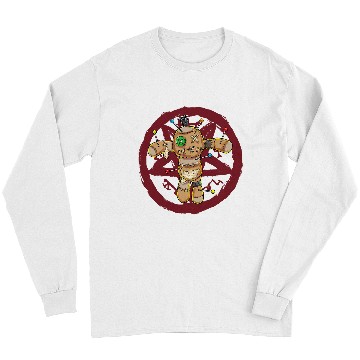 Discover Pastel Goth Satanic Voodoo Doll Cute Halloween For Teen 2 Long Sleeves