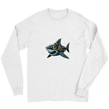 Discover Shark Robots Robotics Engineering Technology Programmer Long Sleeves