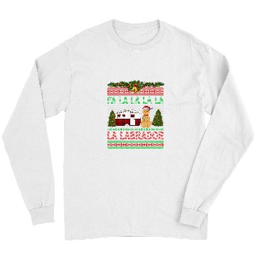 Discover Labrador Lab Dog Fa La La La La La Labrador Long Sleeves
