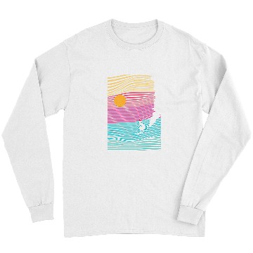 Discover Surf Life Christmas In July Retro Beach Summer Vacation Surfer Long Sleeves