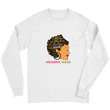 Discover Black History Month Aquarius Queen Black Womens Long Sleeves