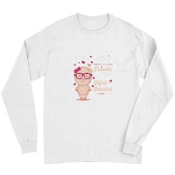 Discover Pig Lover Womens OOP Dating Object Oriented Pig Programming Software Engineer Long Sleeves
