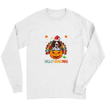 Discover Happy Hallothanksmas English Springer Spaniel Pumpkin Turkey Long Sleeves