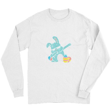 Discover Rabbits Dabbings Bunny Rabbit Egg Hunt Easter Dab Dance Boys Kids Long Sleeves