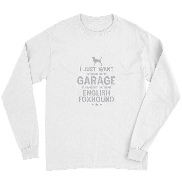 Discover Funny English Foxhound Dad Garage Men Hang Long Sleeves