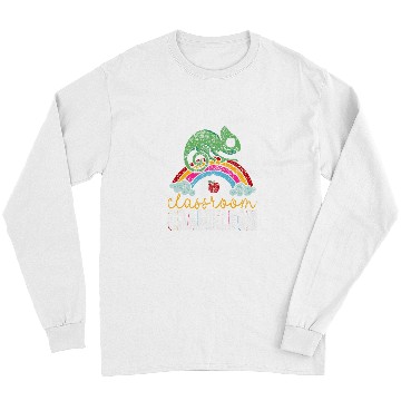Discover Classroom Chameleon Back To School Class Substitute Teacher Long Sleeves