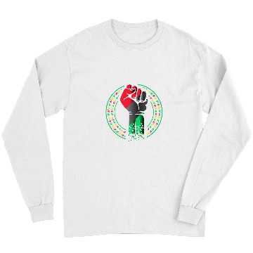 Discover Black History Month Apparel BLM Pro Black Power Fist Long Sleeves