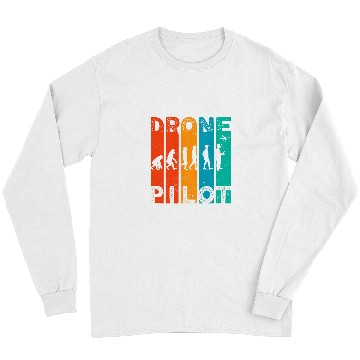 Discover Drone pilot evolution Funny Drone pilot Drone Evolution Long Sleeves