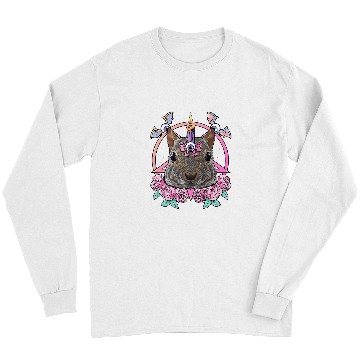 Discover Squirrel Lover Pastel Goth Squirrel Pagan Creepy Menhera Squirrel Long Sleeves