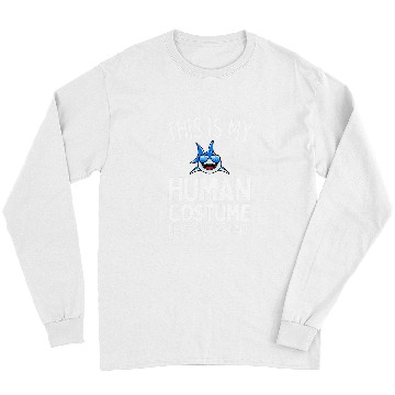 Discover This Is My Human Costume Im Really A Whale Shark Funny Long Sleeves