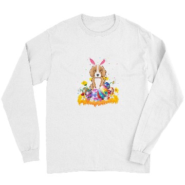 Discover Funny Easter Egg Lover Foxhound Dog Easter Sunday Long Sleeves