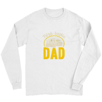 Discover Forktastic Dad Father Forklift Operator Warehouse Worker Long Sleeves
