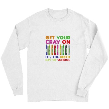 Discover Funny School Celebration Teacher Gift 100 Days Of School Long Sleeves