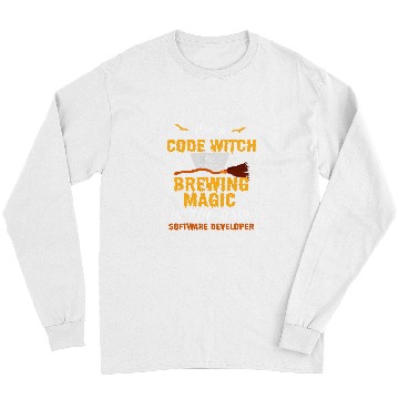 Discover Halloween Programmer Coder Software Web Developer Coding Long Sleeves