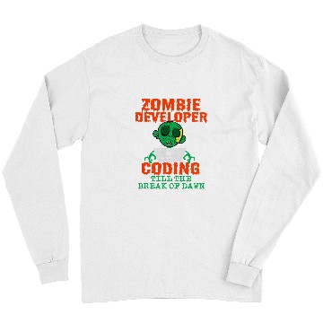 Discover Halloween Programmer Coder Software Web Developer Coding 1 Long Sleeves