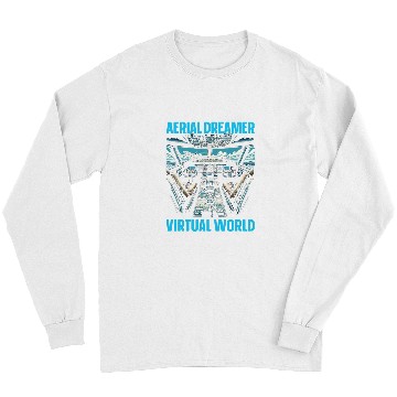 Discover Flight Simulator Aviation Console Pilot Flight Simulation 3 Long Sleeves