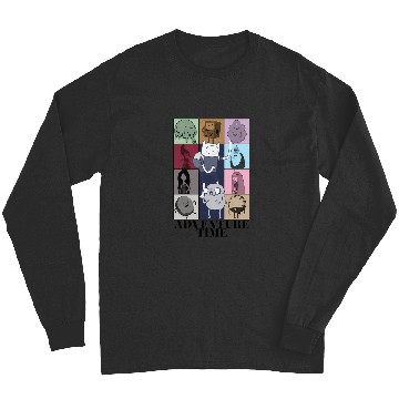 Discover Adventure Time Eras Tour Poster (Black Print) 3074 Long Sleeves