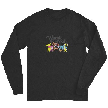 Discover Disney Winnie The Pooh  Bright Group Poster Long Sleeves