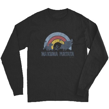 Discover Disneyss The Lion King Hakuna Matata Distressed Rainbow Logo Long Sleeves
