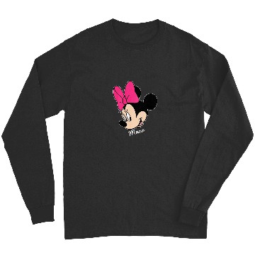 Discover Disneyss Mickey And Friends Minnie Mouse Big Face Long Sleeves