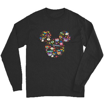 Discover Disneyss Pride Collection Rainbow Mickey Mouse Icon Doodles Long Sleeves