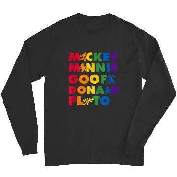 Discover Disneyss Mickey Friends Name Stack Pride Long Sleeves
