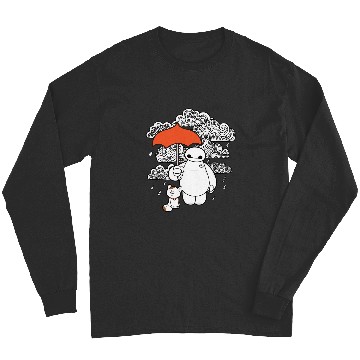 Discover Disney Big Hero 6 Baymax Patterned Rain Clouds Portrait Long Sleeves