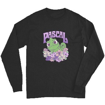 Discover Disney Tangled Cute Pascal Floral Pastel Big Chest Portrait Long Sleeves