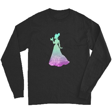Discover Disney Princess Tiana Silhouette Pretty Tie Dye Long Sleeves