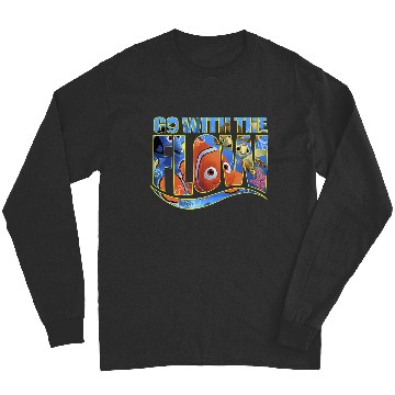 Discover Disneyss Pixars Finding Nemo Go With The Flow Logo Filled Long Sleeves
