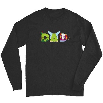 Discover Disneyss Peter Pan Tinker Bell Fathers Day Birthday Best Dad Long Sleeves