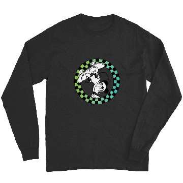 Discover Disney - Mickey Skateboard Checkered Circle Long Sleeves