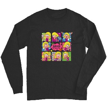 Discover Disney Lizzy Mcguire Multi Lizzie's Moods Big Chest Panels Long Sleeves
