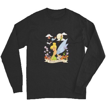 Discover Disney Peter Pan Tinker Bell Never Land Flowers and Flight Long Sleeves
