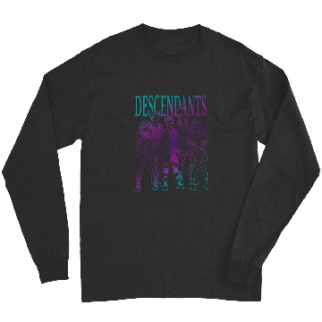 Discover Disney Descendants Group Gradient Outline Poster Long Sleeves