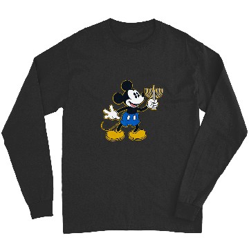 Discover Disney Mickey Mouse Hanukkah Menorah Happy Holidays Long Sleeves