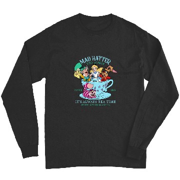 Discover Vintage Alice in Wonderland Long Sleeves, Mad Hatter Long Sleeves, Tea Party Long Sleeves, Disney Family Vacation, Disneyland Trip