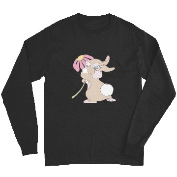 Discover Disney Bambi Cute Flirty Thumper Rabbit Big Chest Portrait Long Sleeves