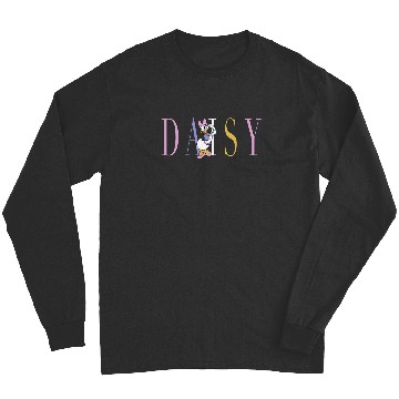 Discover Disney Mickey And Friends Daisy Duck Simple Text Long Sleeves