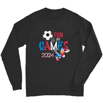 Discover Disneyss Donald Duck Sports Football Soccer Fun Games 2024 Long Sleeves