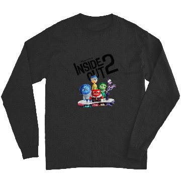 Discover Disneyss Pixars Inside Out 2 Emotional Group Title Movie Poster Long Sleeves