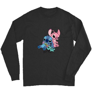 Discover Stitch and angel soulmate  , Stitch Eras Tour , Stitch Shirt, Disney Land Lilo and Stitch Long Sleeves