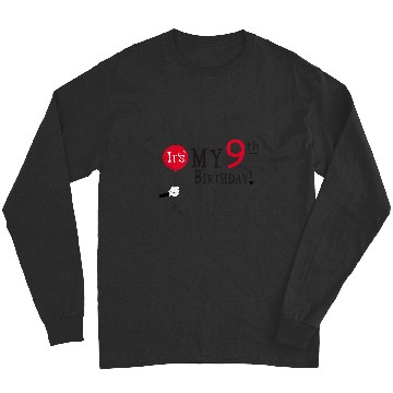 Discover disney mickey mouse balloon its my 9th birthday Long Sleeves