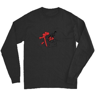 Discover Disney Pluto Christmas Outline Long Sleeve T-Shirt Long Sleeves