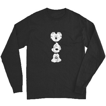 Discover Disney Mickey Mouse Three Faces Hoodie Long Sleeves