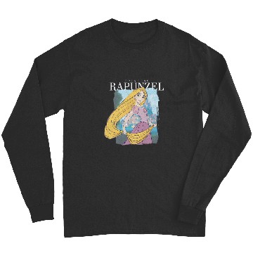 Discover Disney Tangled Princess Rapunzel Distressed Portrait Long Sleeves