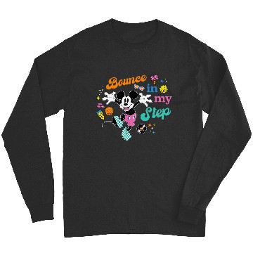Discover Disney Mickey Mouse Bounce in My Step Retro Vinyl Long Sleeves