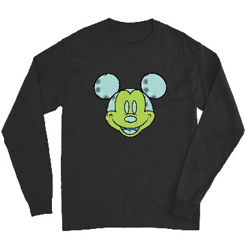 Discover Disney Mickey Mouse Happy Smiling Face Retro Pop Art Long Sleeves