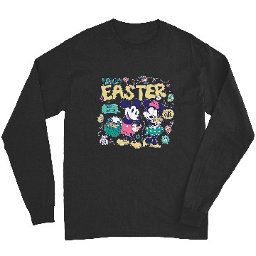 Discover Disney Mickey Mouse and Minnie Mouse Hello Easter Retro Long Sleeves